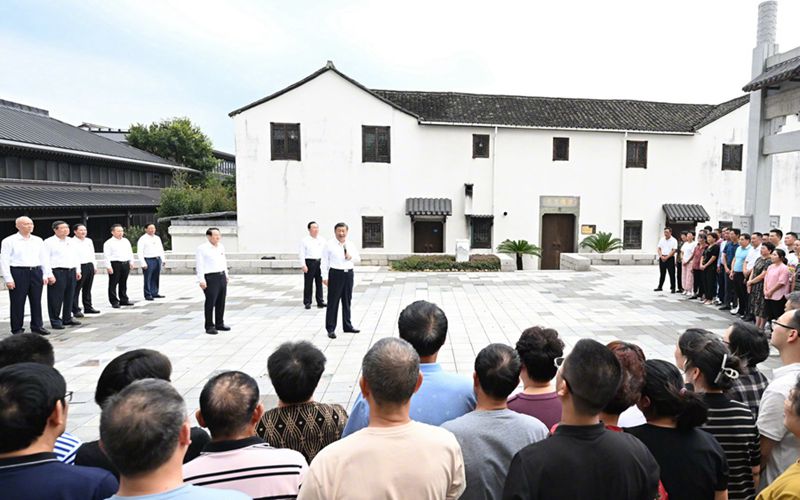 習(xí)近平在浙江紹興市考察調(diào)研  「相關(guān)圖片」